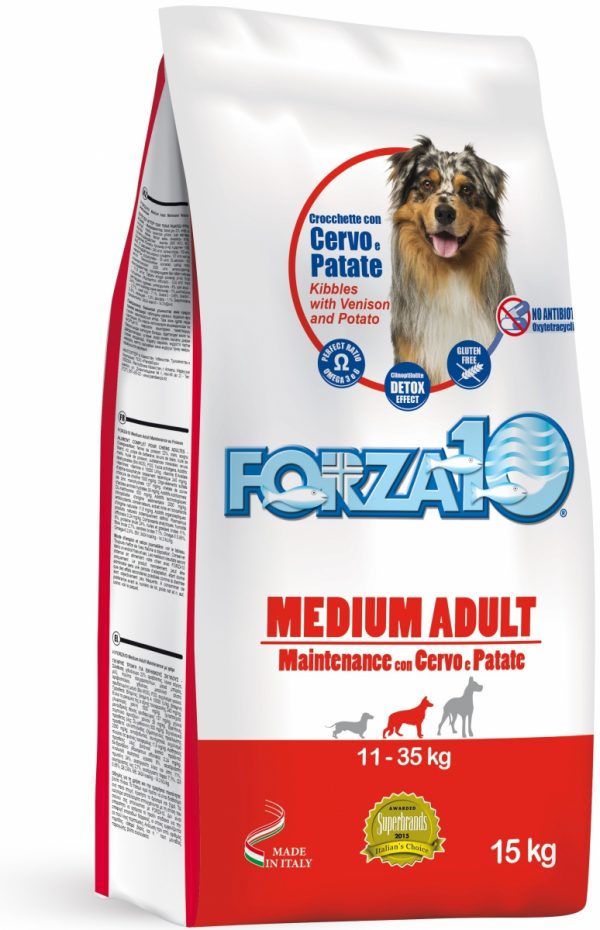 Forza10 Medium Maintenance z jeleniem i ziemniakami 15kg - sucha karma dla psa