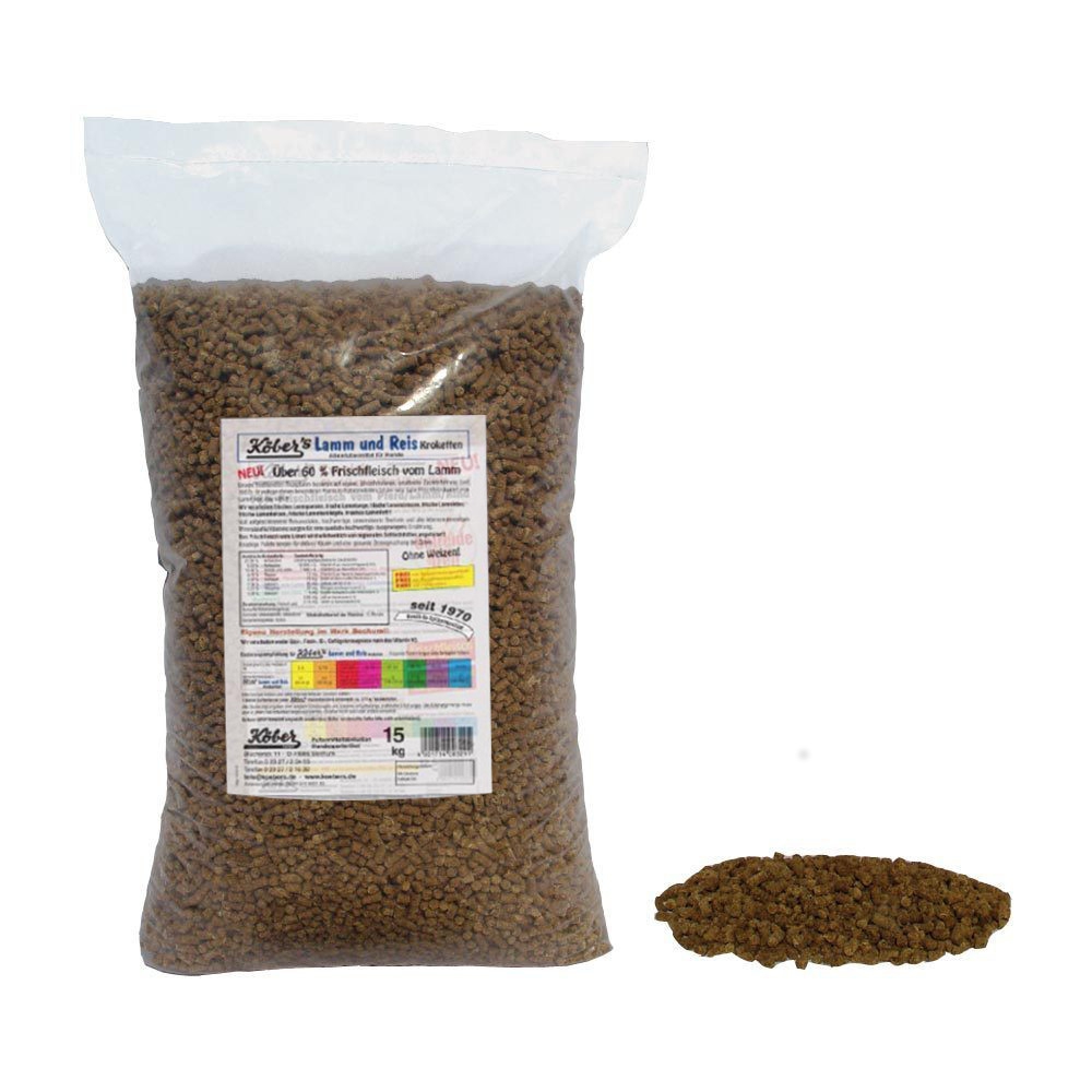 Koebers Lamm und Reis Kroketten 30 kg - baranina z ryżem - sucha karma dla psa
