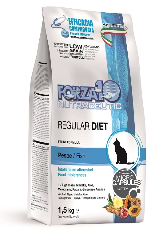 Forza10  Regular Diet z rybą 1,5kg - sucha karma dla kota