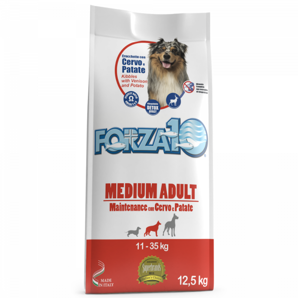 Forza10 Medium Maintenance z jeleniem i ziemniakami 12,5kg - sucha karma dla psa
