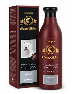 champ richer szampon dla psow o bialej siersci 250ml 1